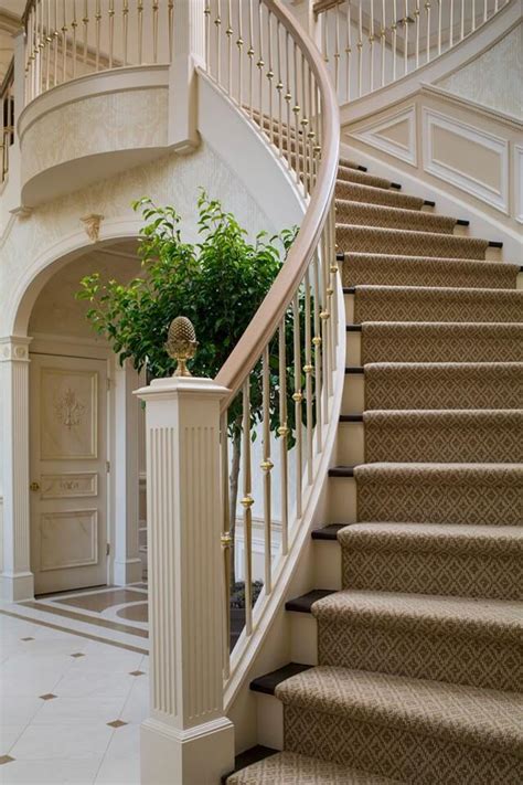 😚😚 Curved Staircase Grand Staircase Staircase Design Stair Banister