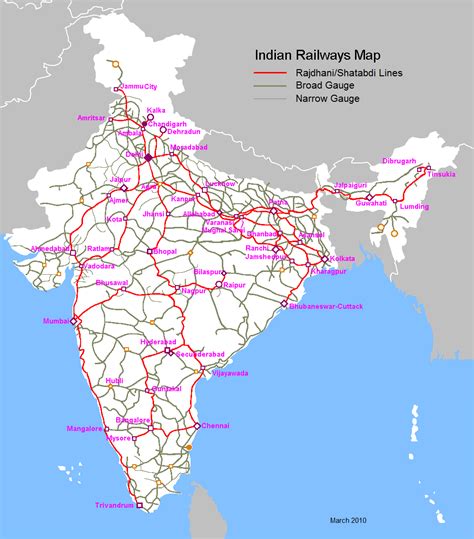 India Map With Railway Track United States Map