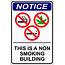 No Smoking  Building OnSite Signs