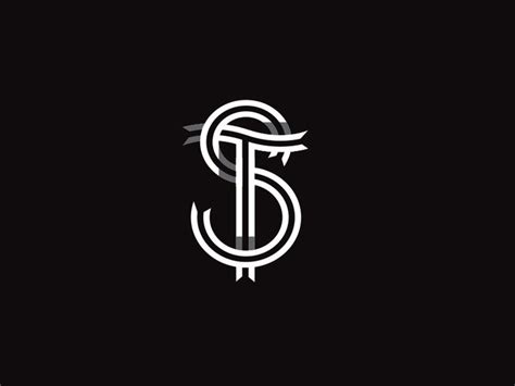 St Typographic Logo Design St Logo Logo Design