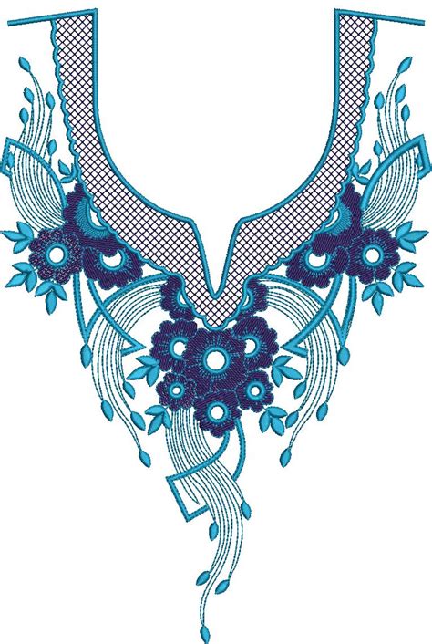 Arabic Neck Embroidery Designs 20