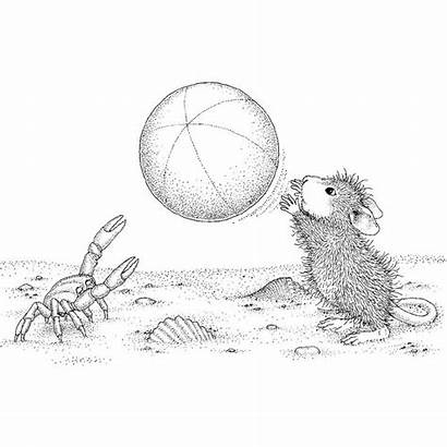 Mouse Stamps Coloring Pages Beach Google Rubber