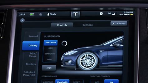 2013 Tesla Model S Dashboard Display Fonts In Use