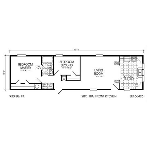 Fleetwood Single Wide Mobile Home Floor Plans Floorplans Click