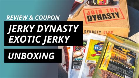Jerky Dynasty Exotic Jerky Unboxing And Reviews Plus Coupon From Mealfinds Nov 21 Youtube