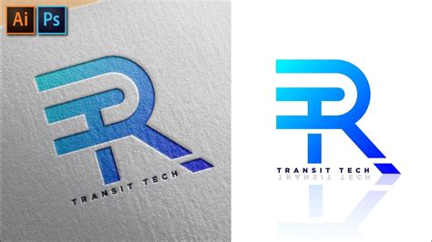 How To Combine Two Letters In A LOGO Design TR Adobe Illustrator Free PSD Mockup Download