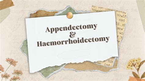 Solution Pathophysiology Management Appendectomy And Haemorrhoidectomy
