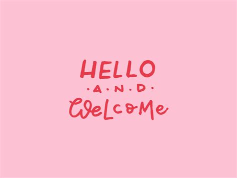 Hello And Welcome  For Newsletter By Claudia Orengo On Dribbble