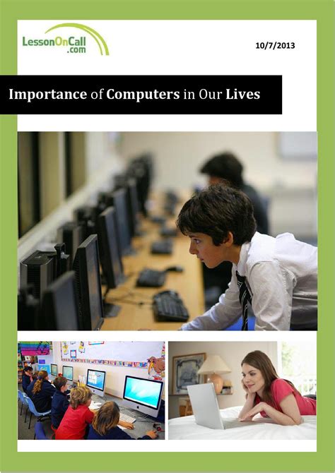 Importance Of Computers In Our Lives By Lessononcall Issuu