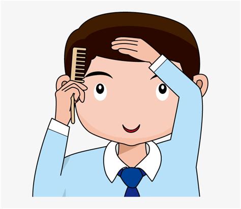 Comb your hair neatly download the app now and share it with all the asli fans android: Boy Comb Hair Clipart - Combing Hair Clip Art Transparent ...