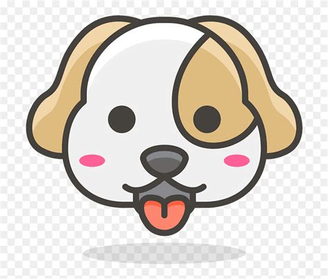Dog Face Emoji Clipart Dog Face Cartoon Png Transparent Png 5767514