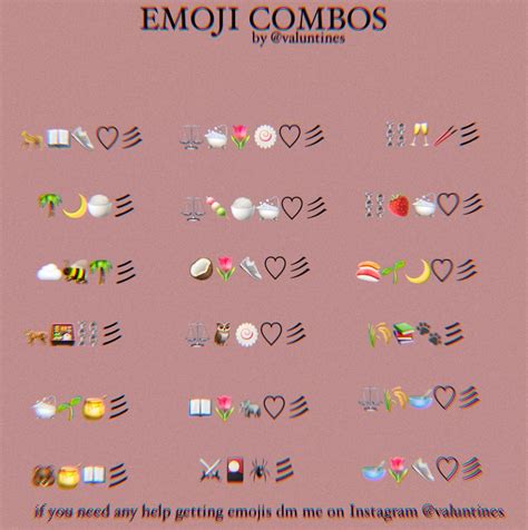 Aesthetic Pretty Emoji Cute Emoji Combos For Bios