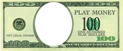 Printable Blank Dollar Bill Template