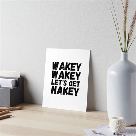 Wakey Wakey Lets Get Nakey Funny Shower T Design For Married And