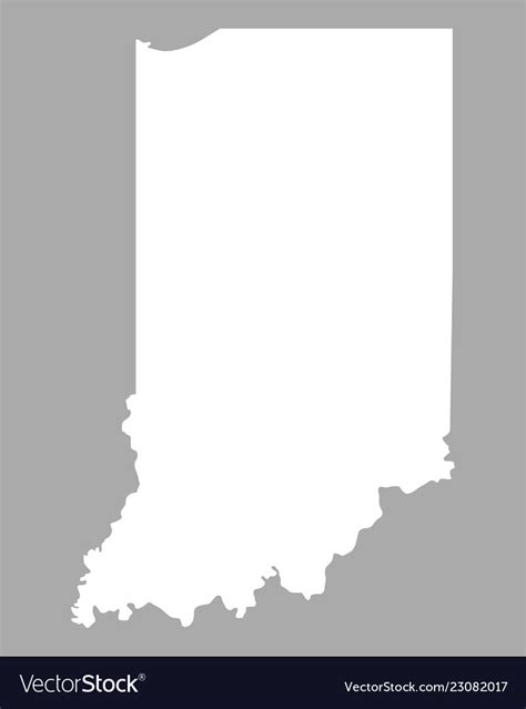 Map Of Indiana Royalty Free Vector Image Vectorstock