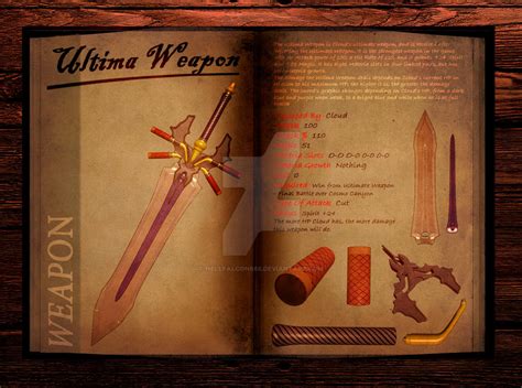 Final Fantasy 7 Weapon Book Ultima Weapon By Hellfalcon666 On Deviantart