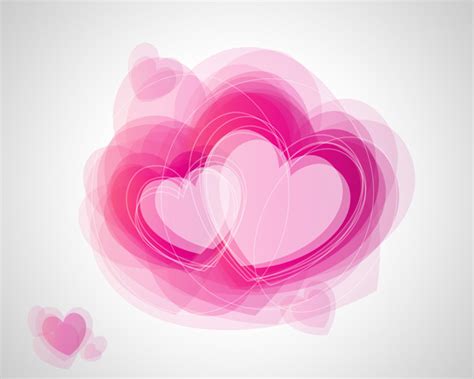 How To Create Abstract Valentines Day Illustration With Hearts In