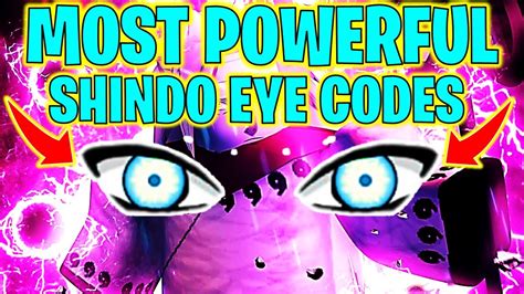 ⭐most Powerful Eye Codes In Shindo Life⭐ Youtube