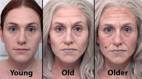 old age makeup chart