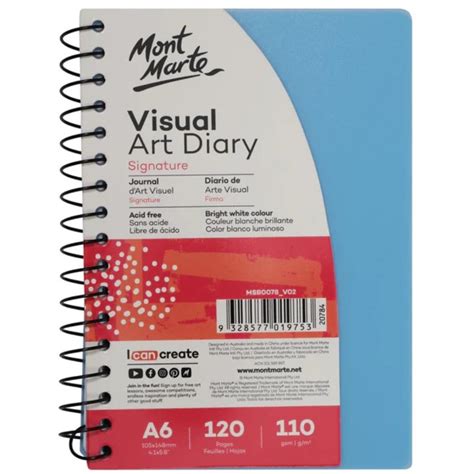 Shop A6 Visual Art Diary 120 Pages Australia Art Supplies Articci