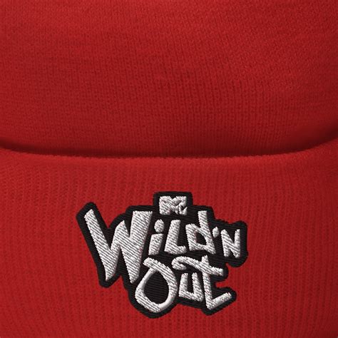 Wild N Out Logo Red Embroidered Beanie Paramount Shop