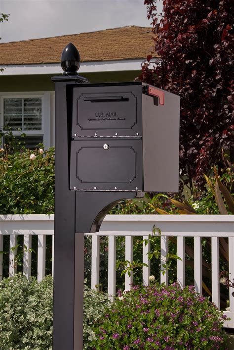 Architectural Mailboxes 6200b 10 Oasis Classic Locking Post Mount Parcel Mailbox Ebay