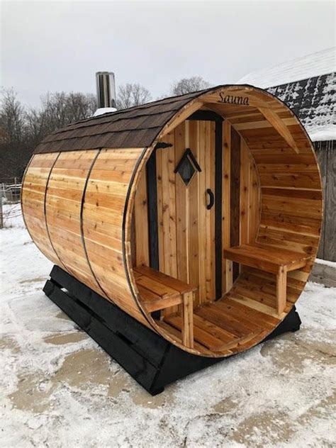This Is The 6x6 Keweenaw Barrel Sauna By Keweenaw Saunas Made From