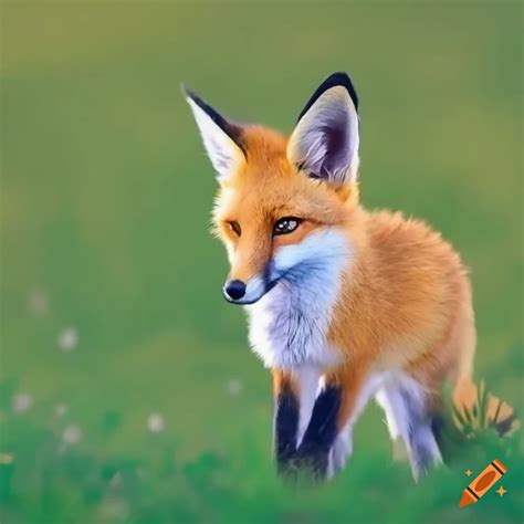 Cute Happy Female Fox On Craiyon