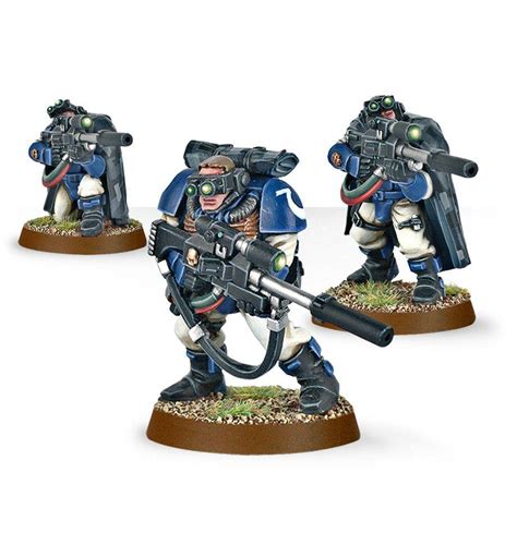 It was released for microsoft windows, playstation 3 and xbox 360 on september 6, 2011, in north america and september 9, 2011, in europe. Space Marine Scout Squad with Sniper Rifles Warhammer 40k ...