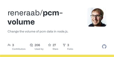 Github Reneraabpcm Volume Change The Volume Of Pcm Data In Nodejs