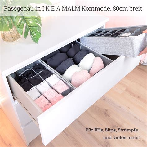 Simple Joy® Malm Organizer Für Ikea Kommode Passgenau Stabiler Boden