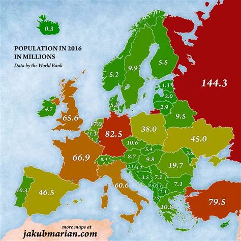 Europe Map With Population
