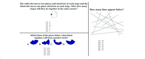 Sample Questions From The Iq Test Download Scientific Diagram