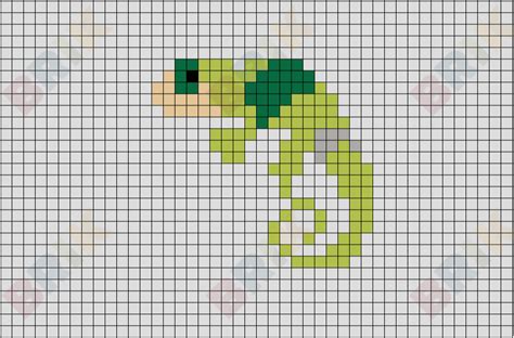 Chameleon Pixel Art Brik