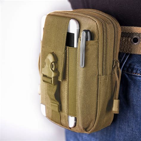 Mens Outdoor Sport Casual Waist Pack Tactical Molle Belt Pack Mobile