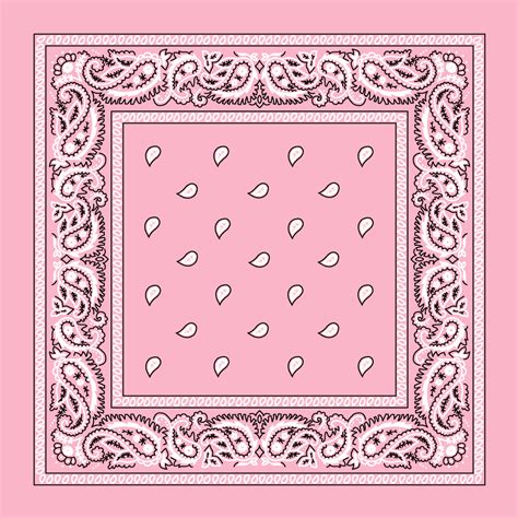 Light Pink Paisley Bandanas Dozen Packed 22x22
