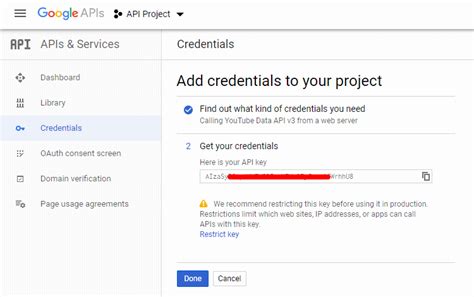 How to Create a Youtube API Key? - HashThemes