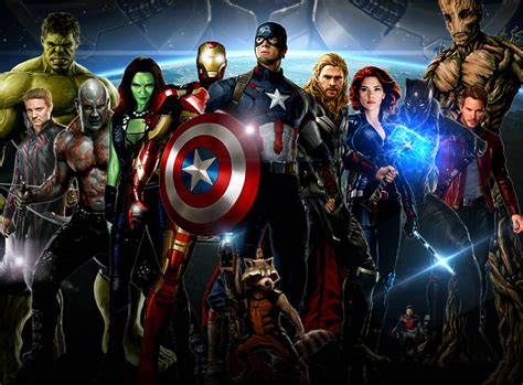 Avengers Infinity War Marvel Superhero Action Fighting Warrior Sci Fi