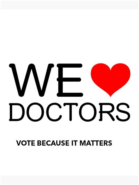 We Love Doctors Sticker For Sale By Lillette13328 Redbubble