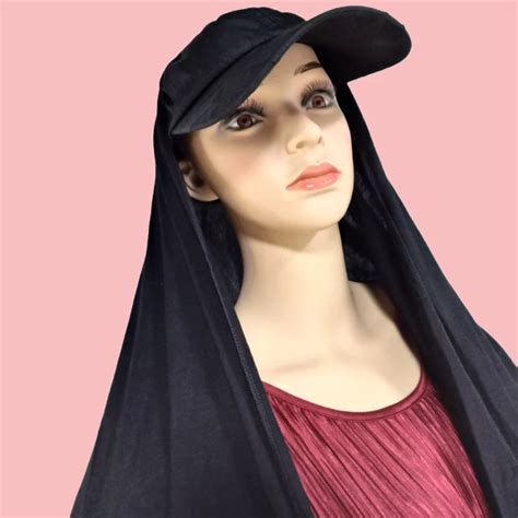 wholesale instant jersey hijab for muslim women with baseball cap sports bonnet hijab for muslim