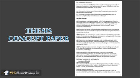 Funders that request concept papers often provide a template or format. Concept Paper Best Examples