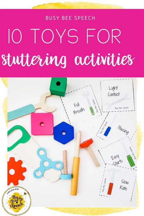 10 Toys For Stuttering Therapy Activities Busy Bee Speech In 2021