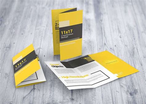11x17 Z Fold Brochure Mockups Vectogravic Design