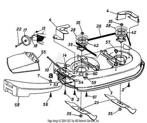 Mtd 13ah451f088 Tmo 3102806 1997 Parts Diagram For Deck Assembly