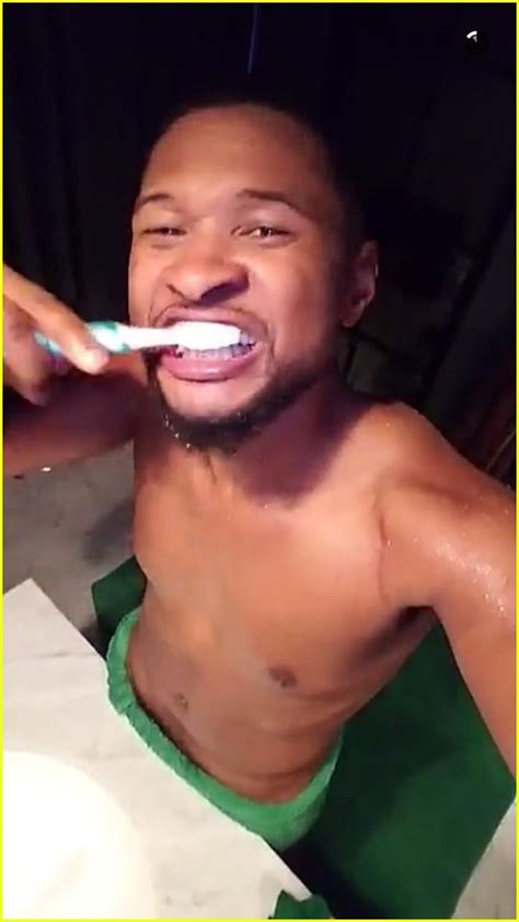 Usher Bares All In Steam Room Selfie On Snapchat Photo