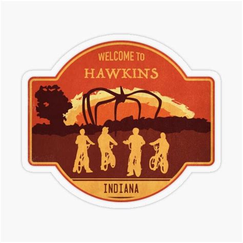 Welcome To Hawkins Sticker By Mctees Redbubble