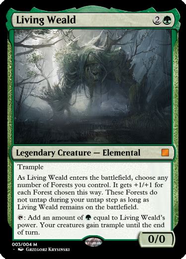 Living Weald What If Wood Elemental Was Actually Playable Rcustommagic