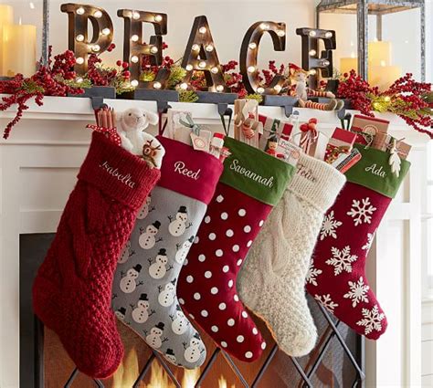 Knitting Pattern For Christmas Stocking Personalized