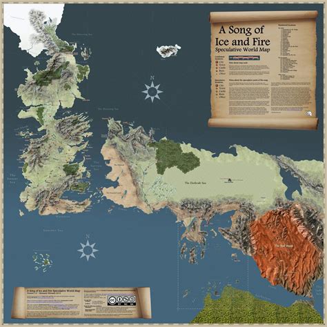 Map Of Westeros And Essos With Cities Maps Of The World Kulturaupice