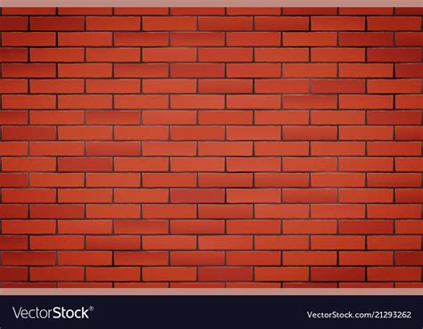 Red Brick Wall Texture Closeup Royalty Free Vector Image